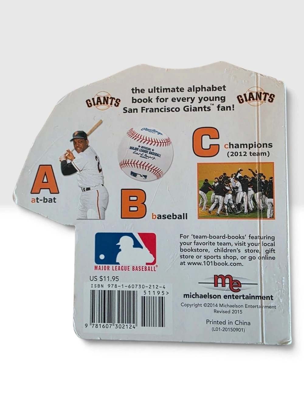San Francisco Giants Alphabet Book - White & Orange
